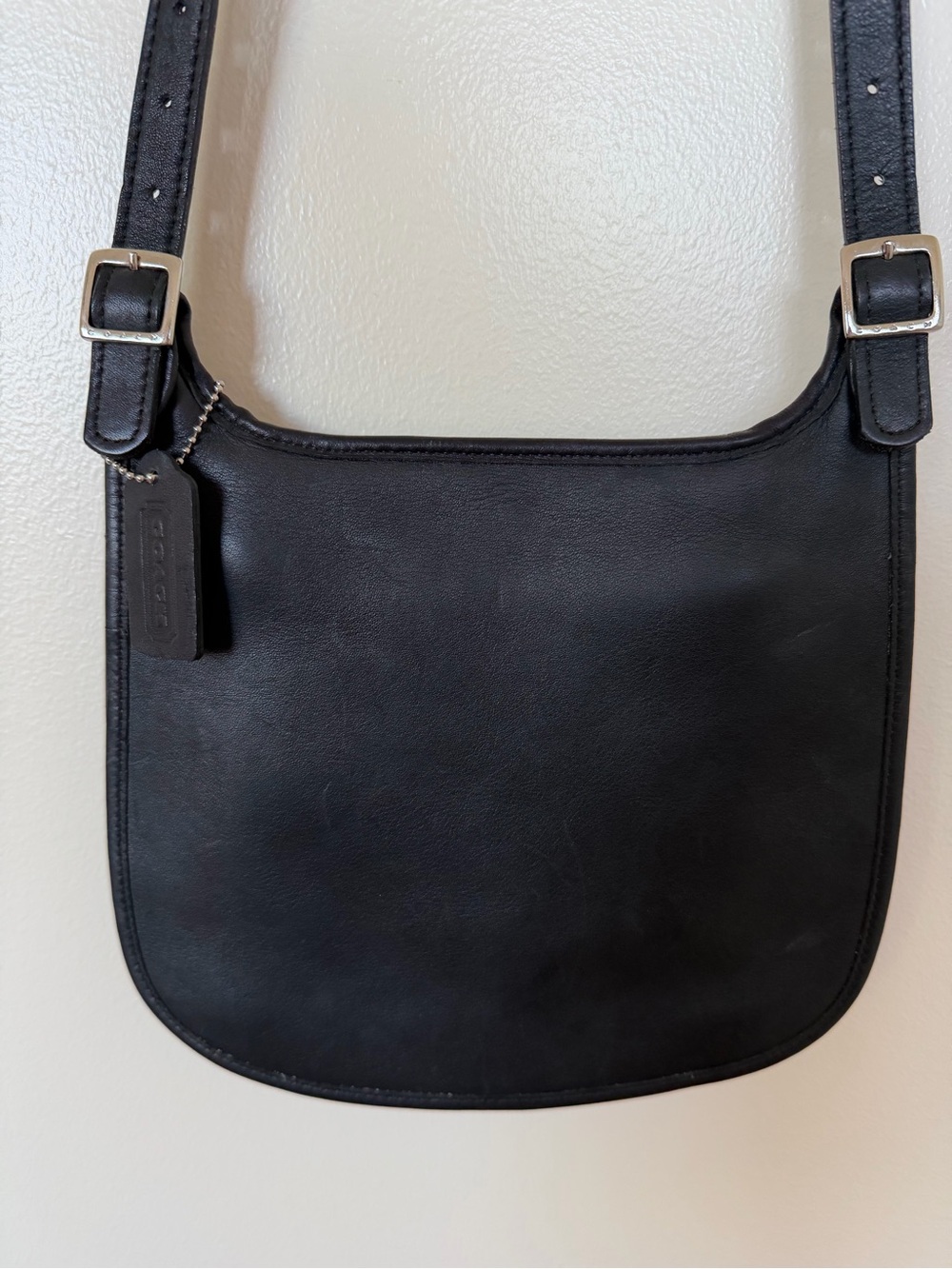 COACH Small Hippie Flap Bag #9135 Black Crossbody